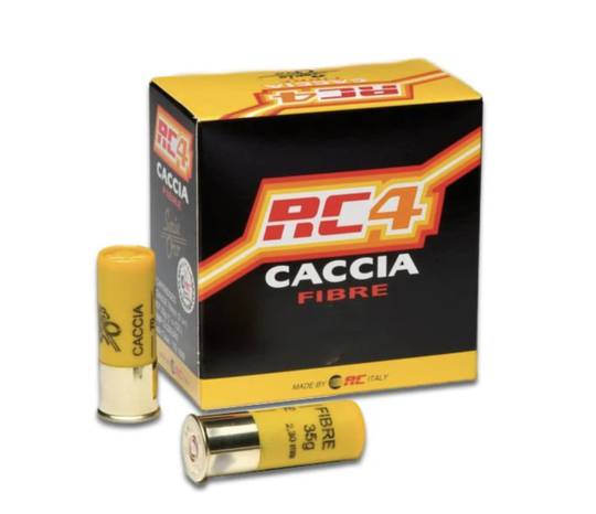 RC Caccia 12ga, Lead 35gr #6 Fibre Wad x25
